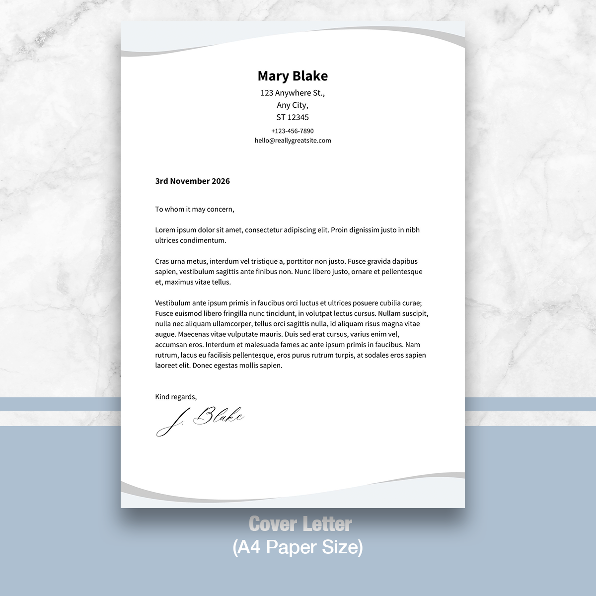 Sales Representative 1 Page Resume Template + Cover Letter (Canva)