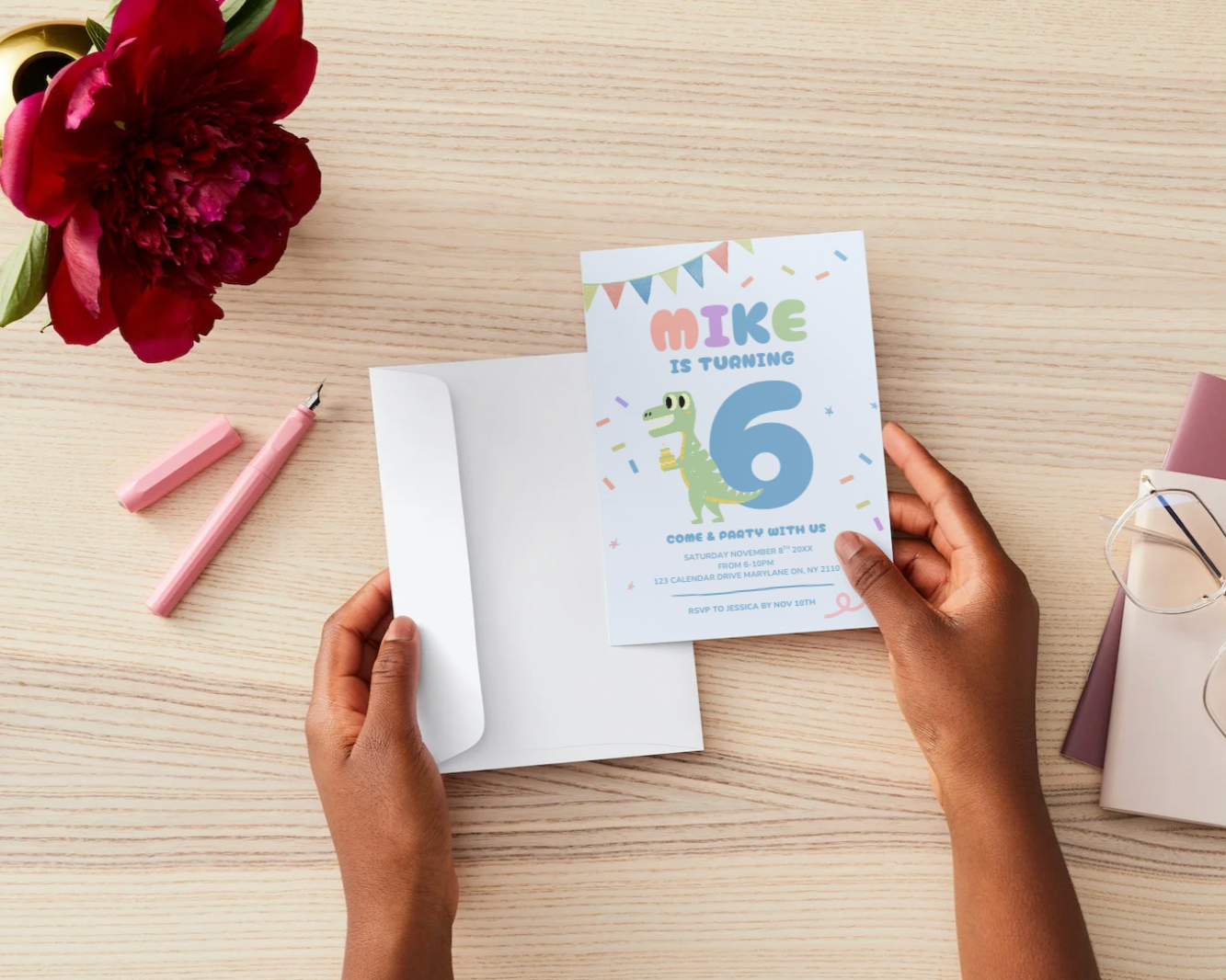 Kid's Fun Birthday Invitation Template | Editable 5x7 Canva Design